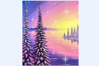 Virtual Paint Nite: Snowflake Lake (Ages 13+)